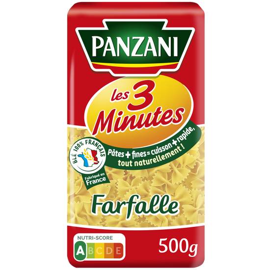 Panzani - Les 3 minutes pâtes farfalles