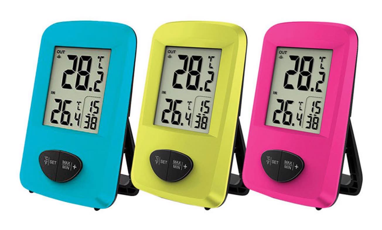 Taylor Digital Thermometer Plastic Assorted 7.28 In.