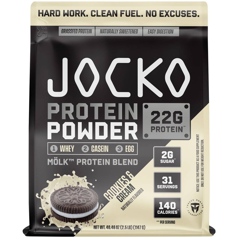 Jocko Fuel Protein Powder With Cookies & Cream (40.46 oz)