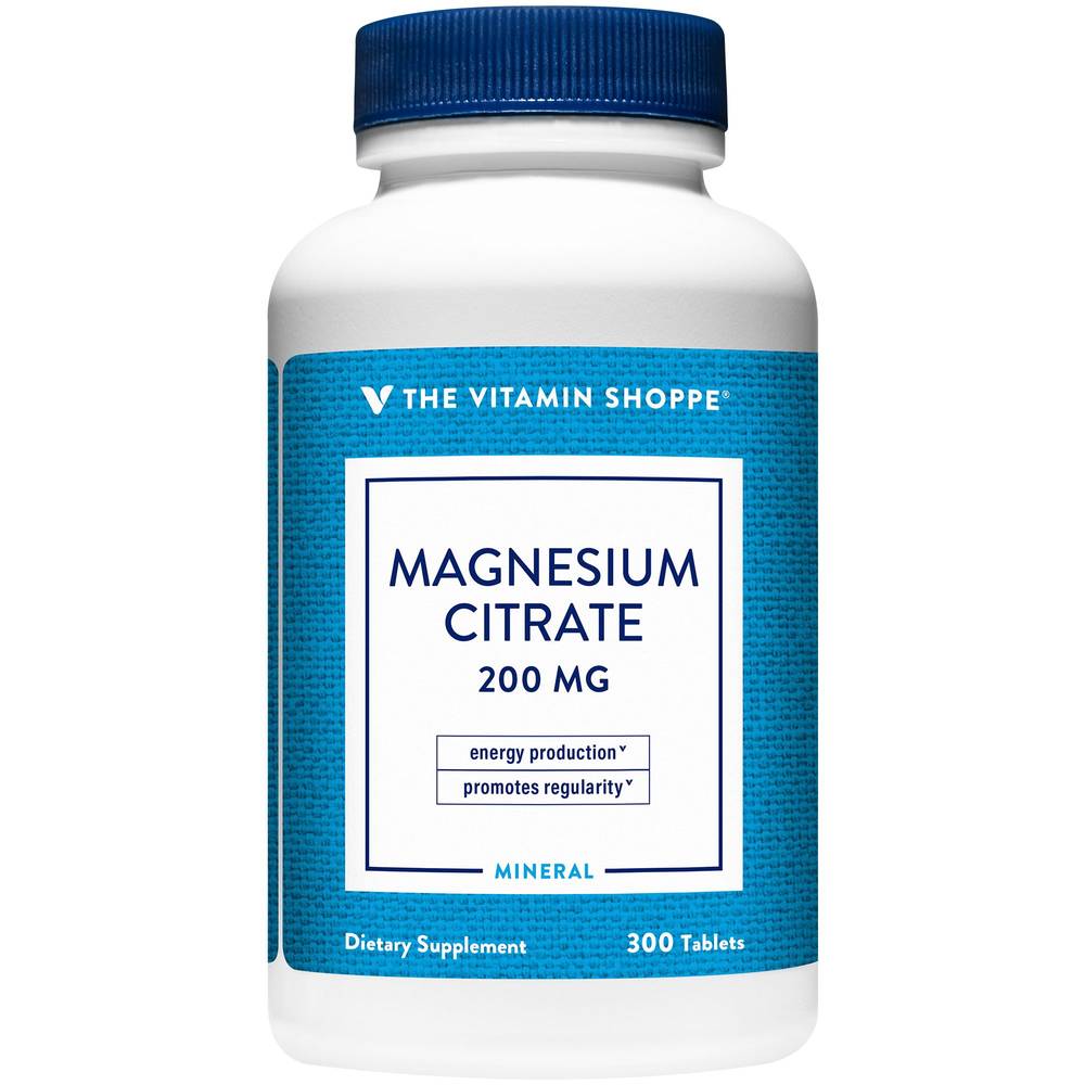 The Vitamin Shoppe Magnesium Citrate 200 mg Tablets