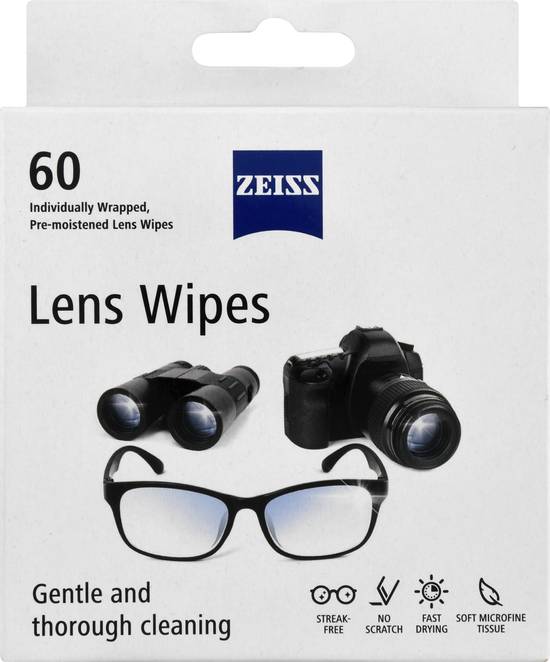 Zeiss Lens Wipes (60 wipes)