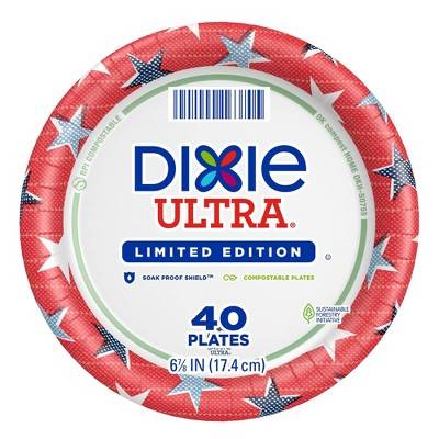 Dixie Ultra Plates 7" - Americana - 40ct