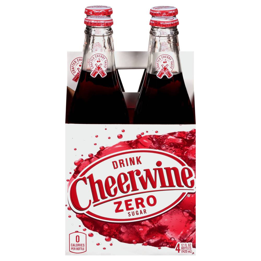 Diet Cheerwine Soft Drink (4 ct , 12 fl oz)