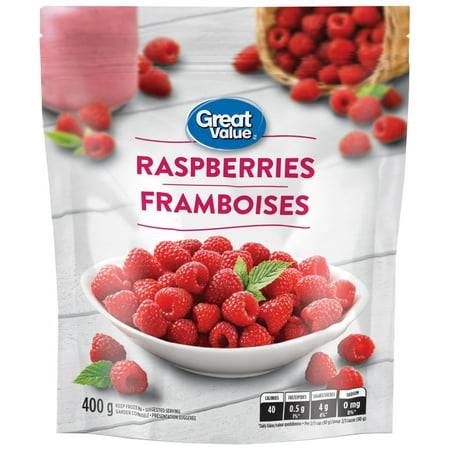 Great Value Frozen Raspberries - Framboises Fruit