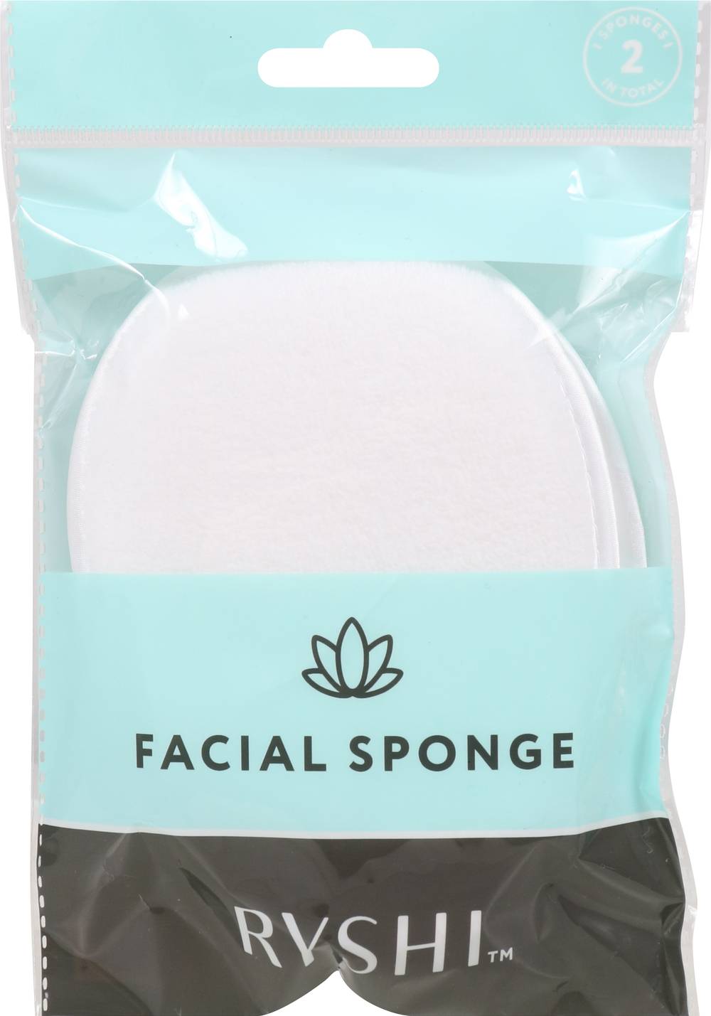 Ryshi Facial Sponge Exfolating - 2 Ct