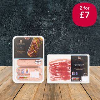 2 for £7 Irresistible Sausage & Bacon Deal