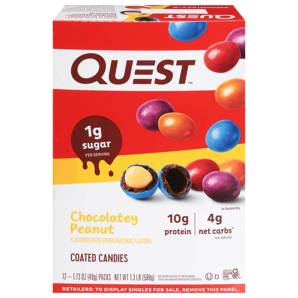 Quest Coated Candies (chocolatey peanut ) (12 ct)