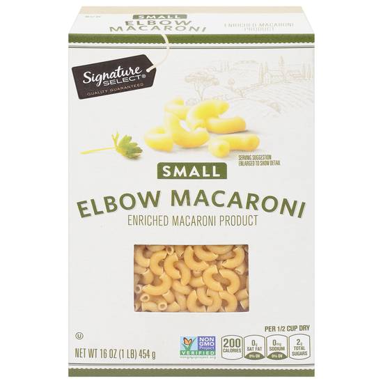 Signature Select Small Elbow Macaroni Pasta (16 oz)