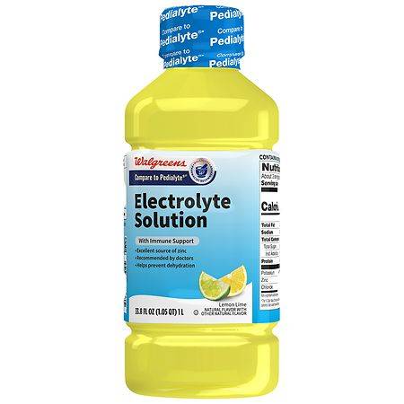 Walgreens Lemon Lime Electrolyte Solution (33.8 fl oz)