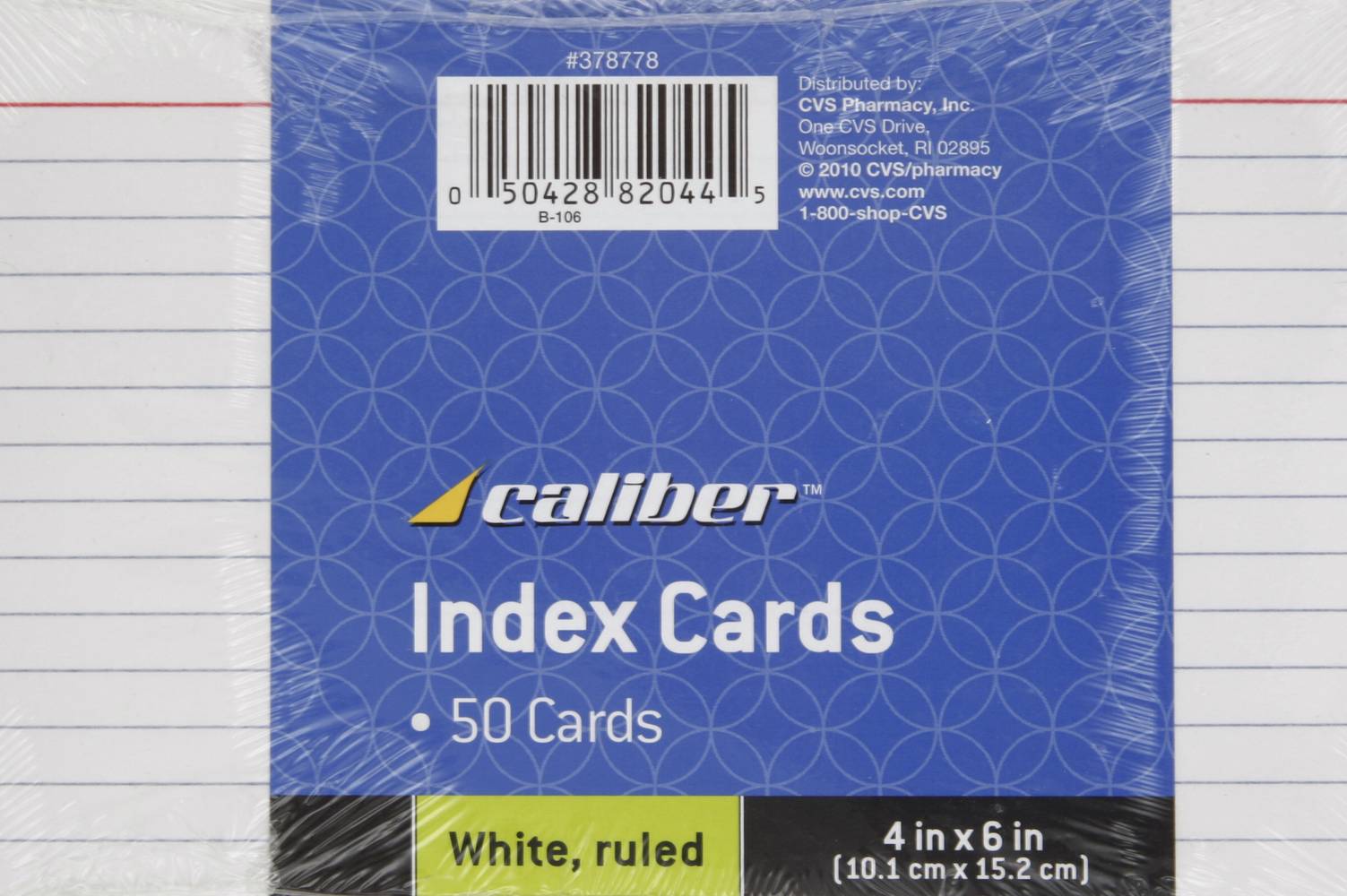 Caliber Index Cards