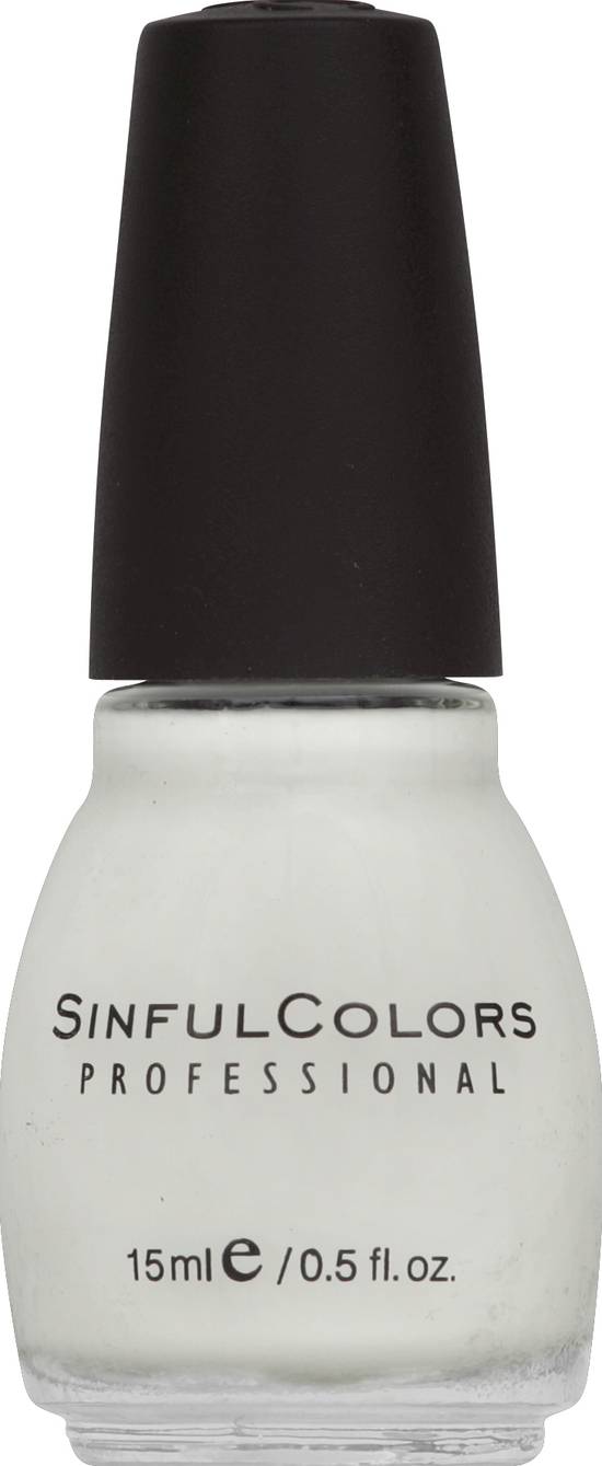 Sinful Colors 01 Snow Me White Nail Polish (0.5 fl oz)