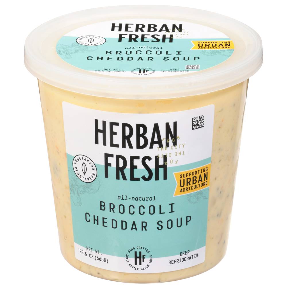 Herban Fresh Broccoli Cheddar Soup (23.5 oz)