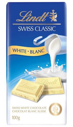 Lindt Swiss Classic White Chocolate Bar (100 g)