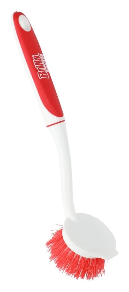Brillo Dish Brush, 2.2x2.5x11 in, Red-White