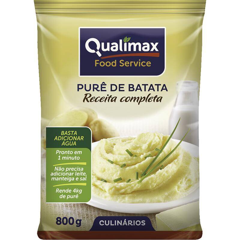 Qualimax purê de batatas receita completa (800g)