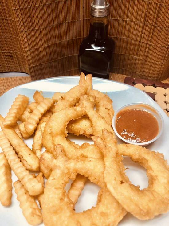 4 PCS Jumbo Shrimp and Chips