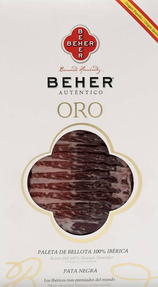 Jamón de Bellota 100% Ibérico ORO “Pata Negra” – BEHER