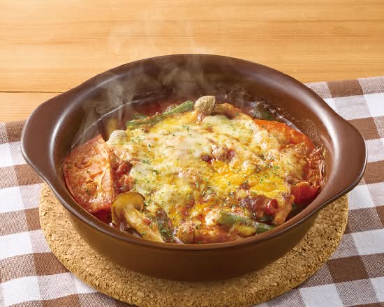 スプーンで食べるジューシーハンバーグ