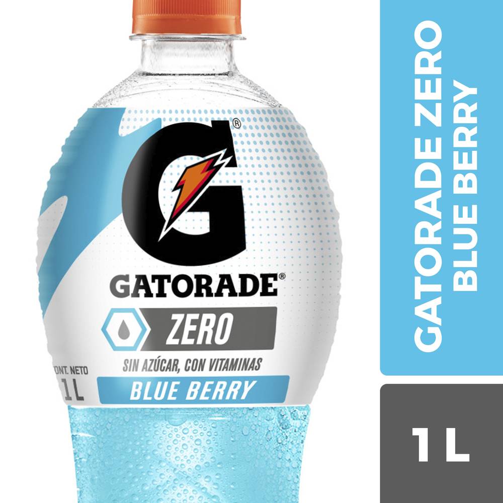 Gatorade · Bebida isotónica zero - Blue Berry (1 L)