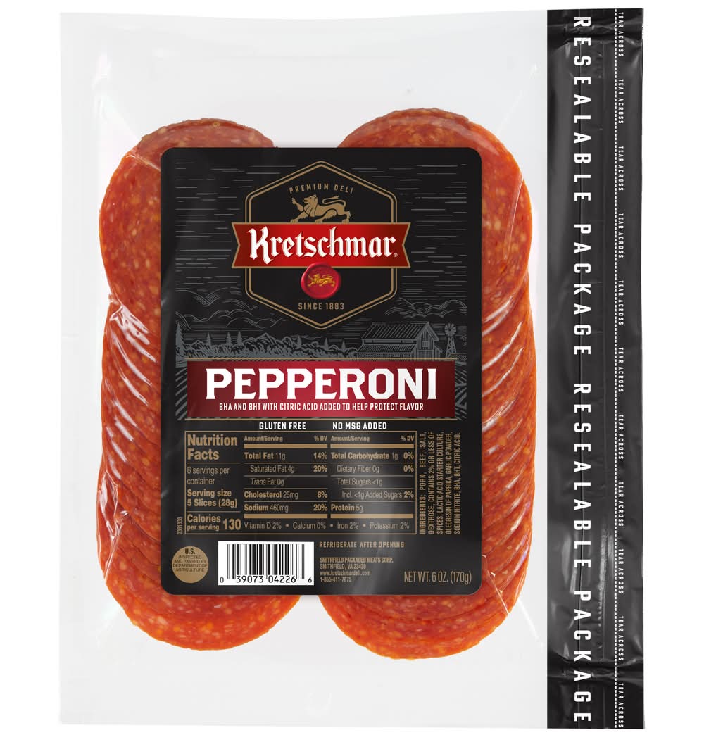 Kretschmar Pepperoni Presliced (6 lbs)