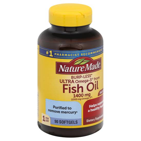 Nature Made Ultra Omega 3 Fish Oil Softgels 1400 mg (90 ct)