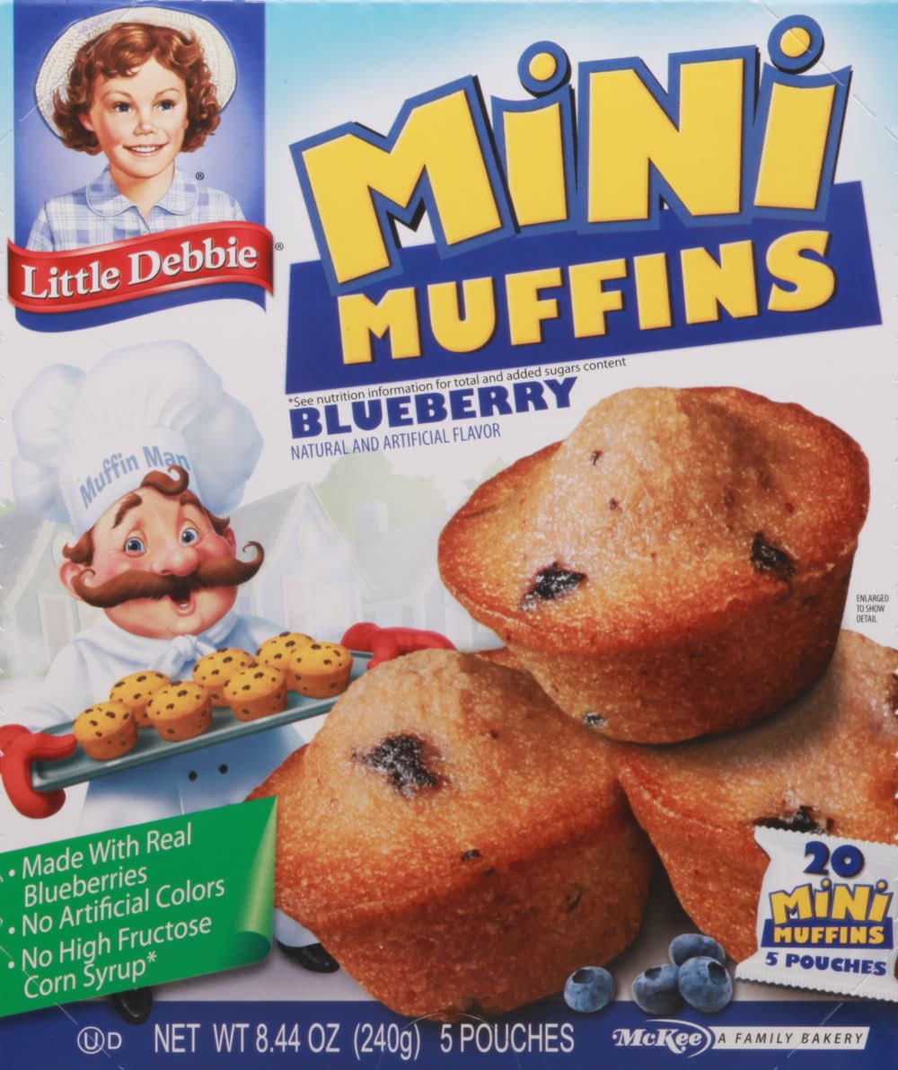 Little Debbie Mini Muffins, Blueberry (8.44 oz, 5 ct)