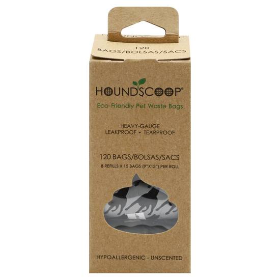 Houndscoop Heavy Gauge Leakproof Pet Waste Bags (120 ct)
