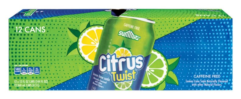 Summit Citrus Twist Soda, Lemon Lime (12 x 12 fl oz)