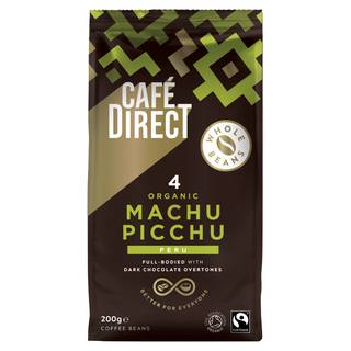 Cafédirect 4 Organic Machu Picchu Peru Coffee Beans 200g