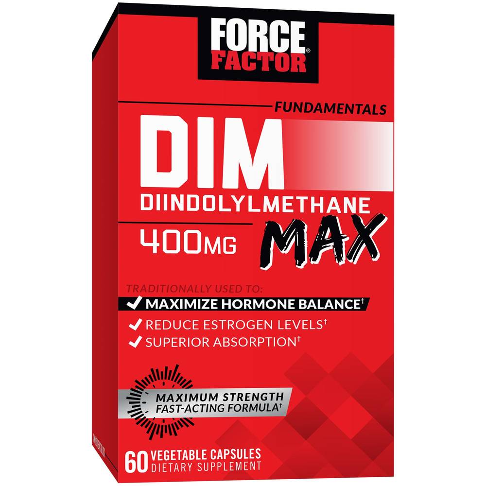 Force Factor Dim Max Male Hormone Balance Pills (60 ct)