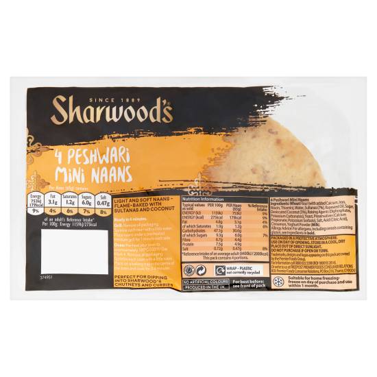 Sharwood's Peshwari Naans (4s)