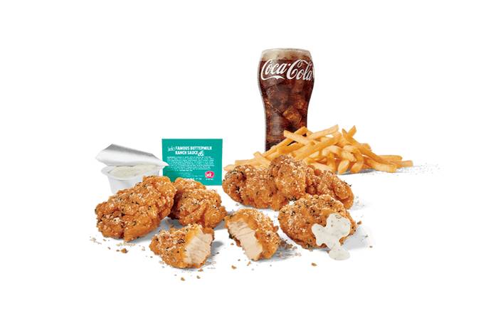 6pc Garlic Parm Crispy Boneless Wings Combo
