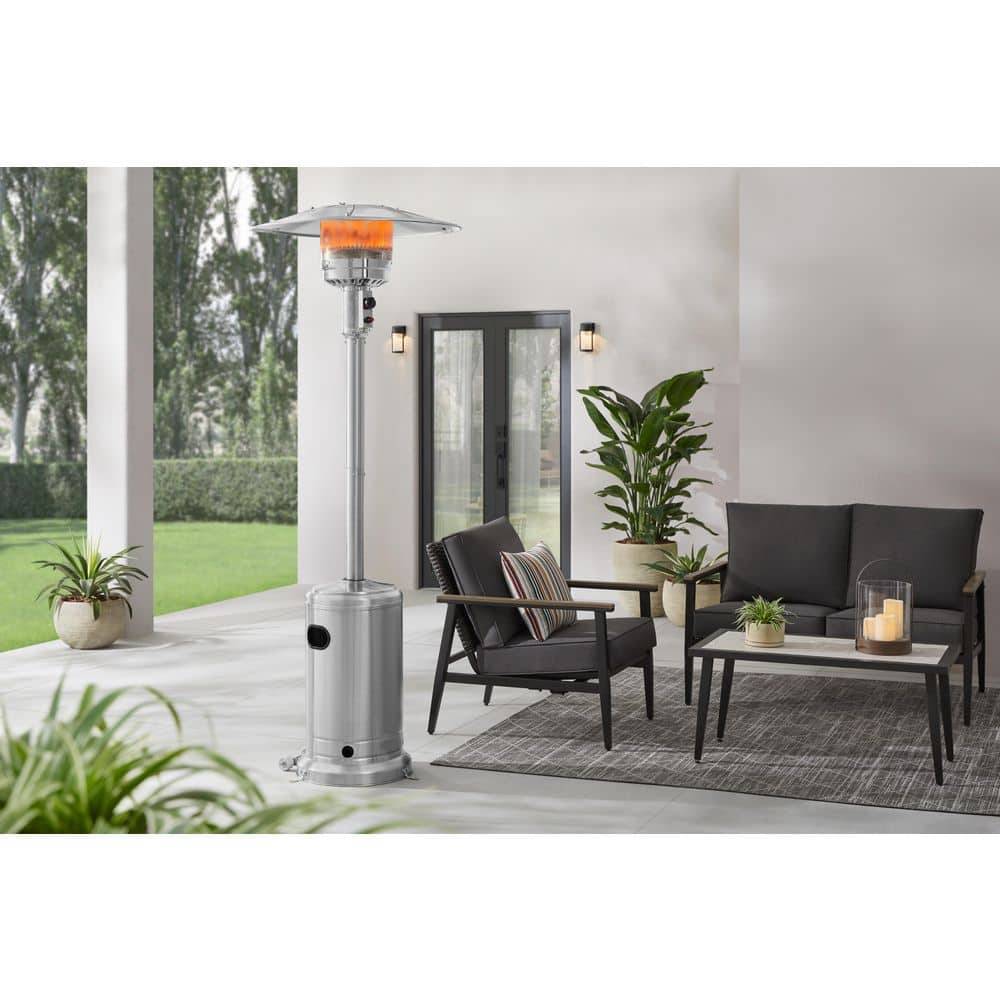 HAMPTON BAY 48000 Btu Stainless Steel Heater With Wheels