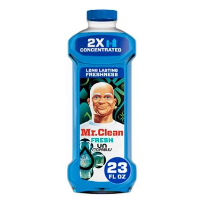 Mr Clean 2X Concentrated Multi Surface Cleaner With Unstopables, Fresh (23 fl oz)