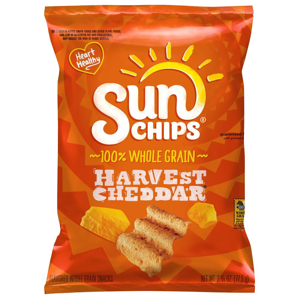 Sun Chips 100% Whole Grain Snacks (harvest cheddar)