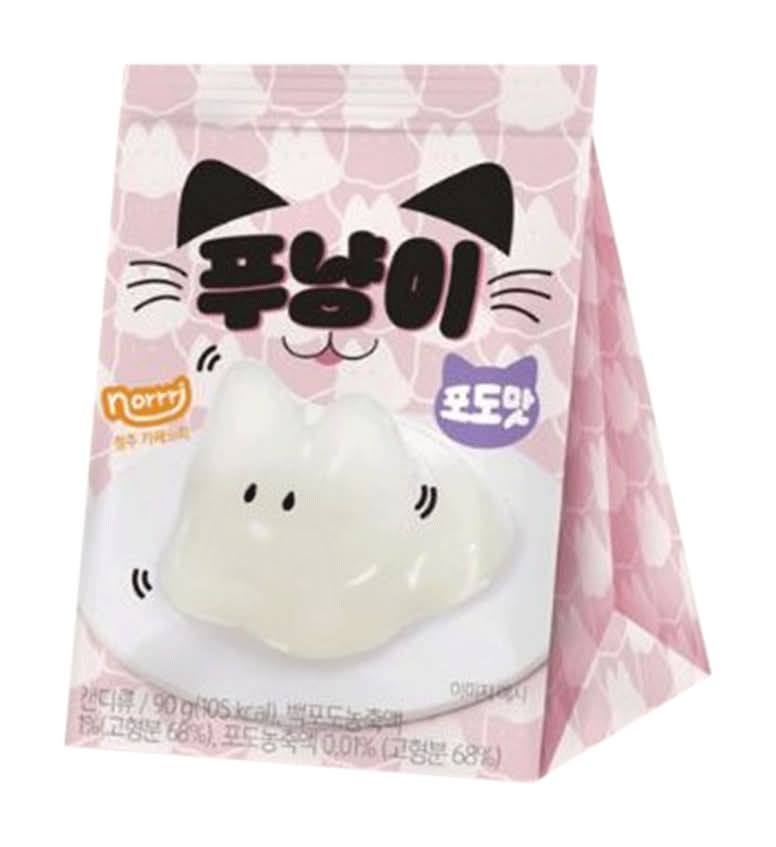 GSR Grape, Cat Shape Jelly Pudding (90g)