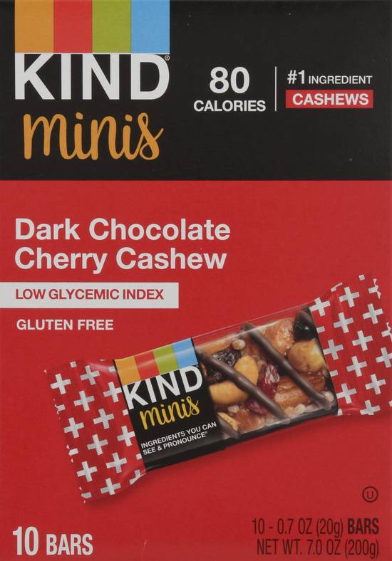 Kind Dark Chocolate Cherry Cashew Bars (10ct)