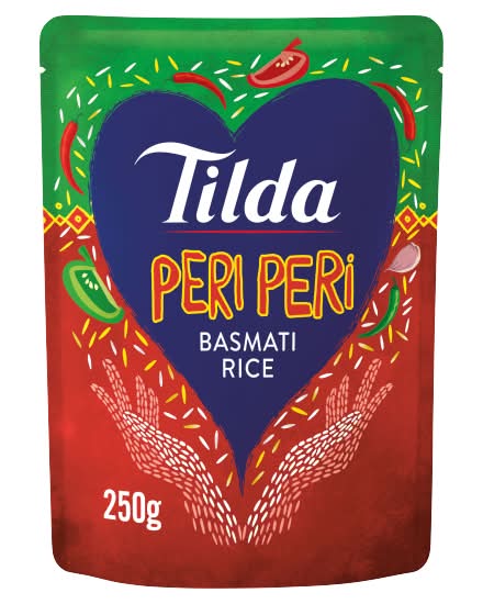 Tilda Microwave Peri Peri Basmati Rice (250g)