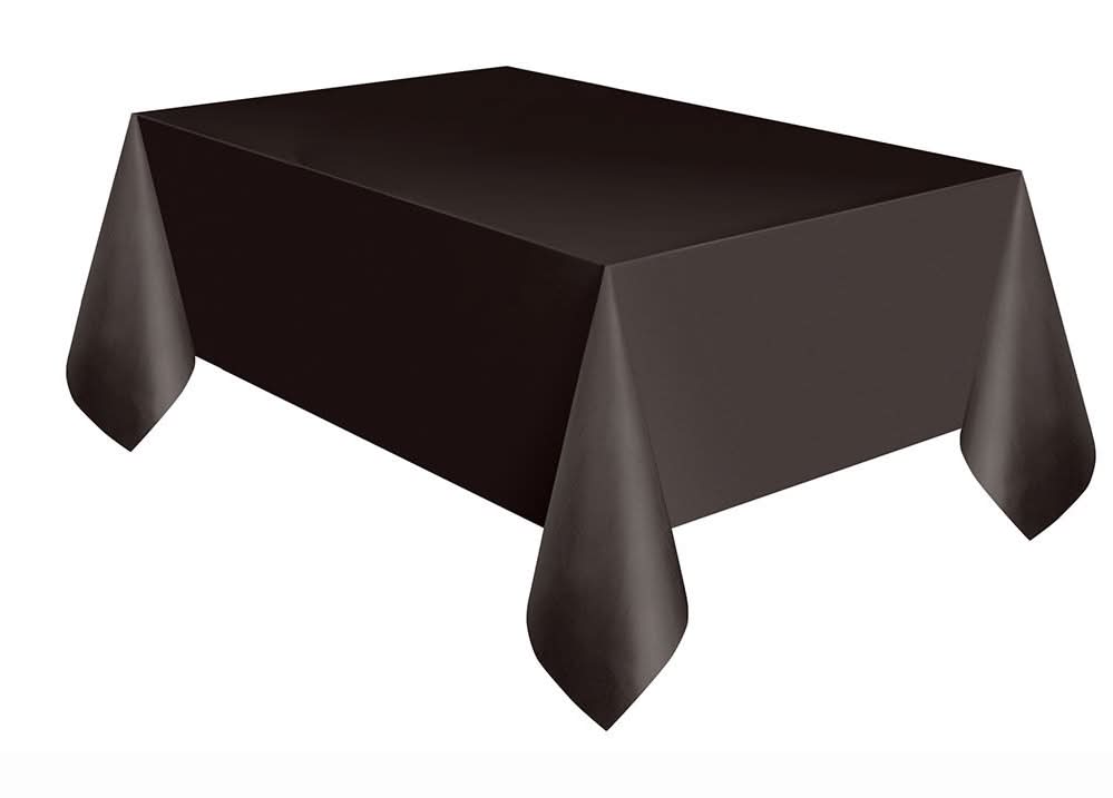 Plastic Tablecloth 54" X 108"  Black