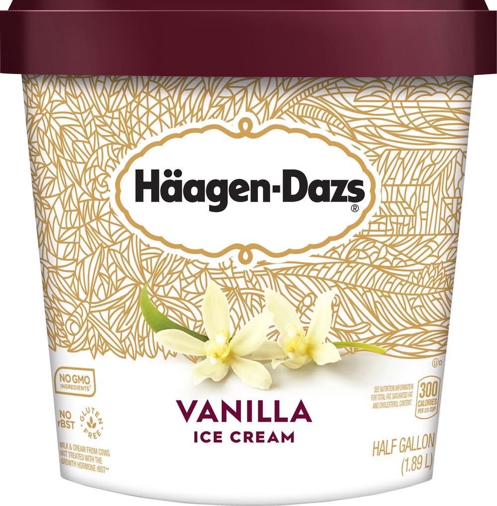 Häagen-Dazs Ice Cream, Vanilla (1.89 L)