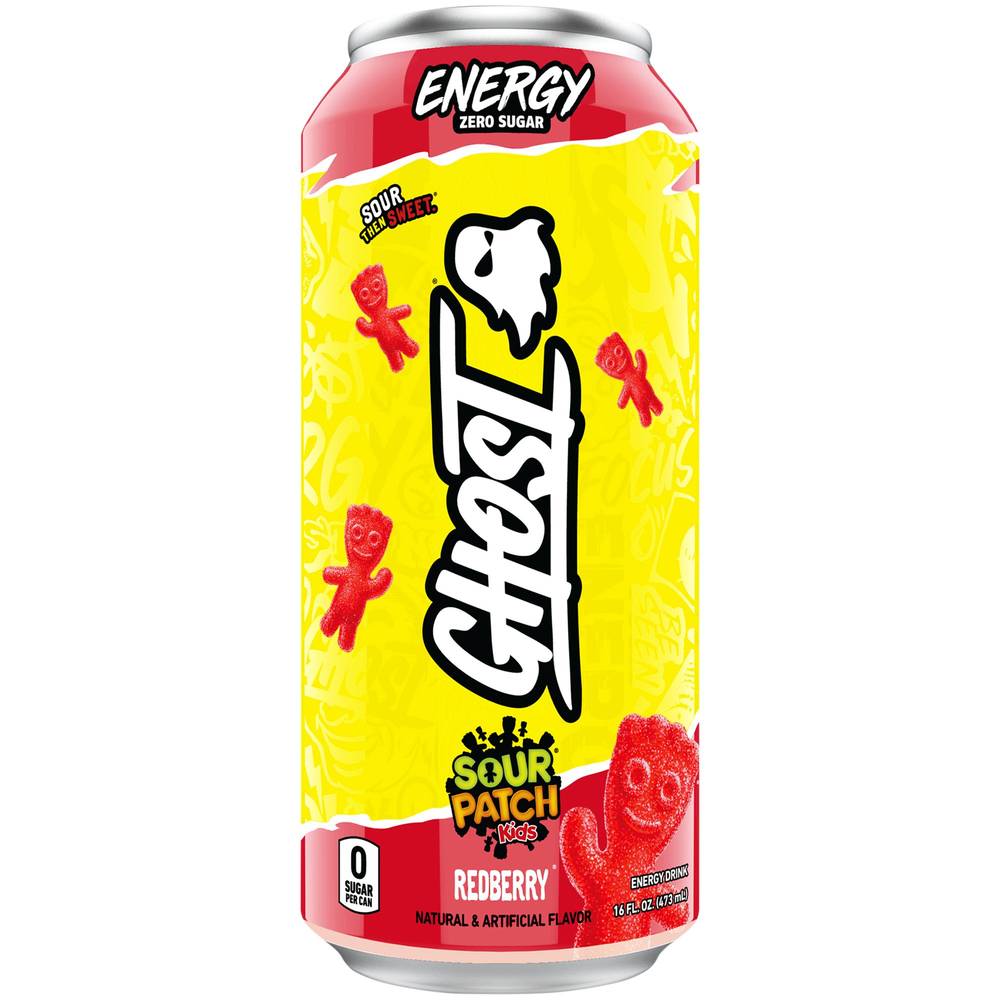 Ghost Sour Patch Kids Energy Drink (16 fl oz) (redberry)