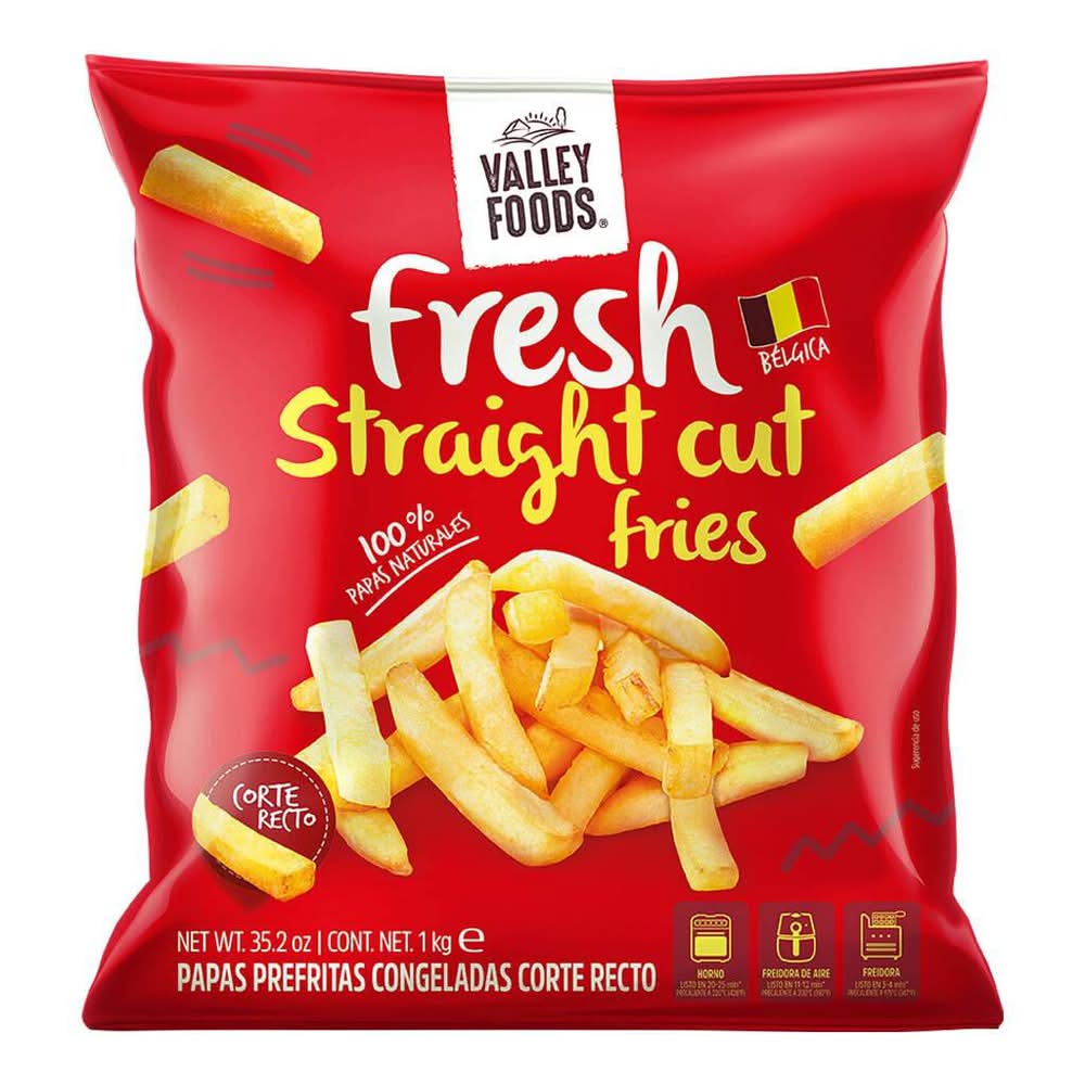 Valley Foods · Papas corte recto (1 kg)