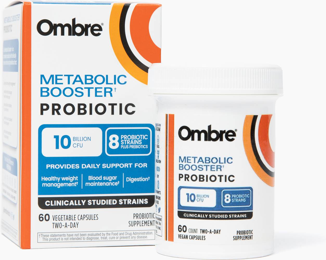 Ombre Metabolic Booster Probiotic Supplement (60 ct)