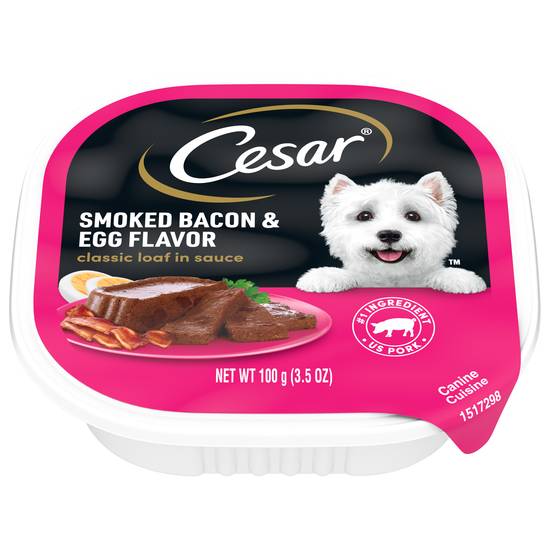 Cesar Smoked Bacon & Egg Flavor Dog Food (3.5 oz)