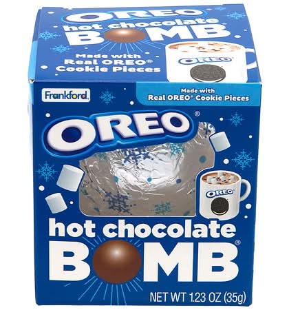 Oreo Cookies Pieces, Hot Chocolate Bomb (1.23 oz)