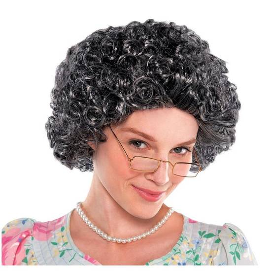 Curly Grandma Wig
