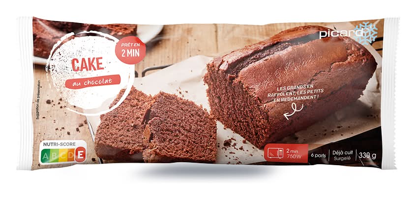 Cake au chocolat, 6 parts
