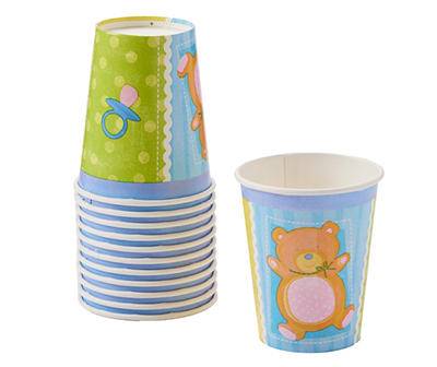 Baby Collage Paper Cups, 12-Count