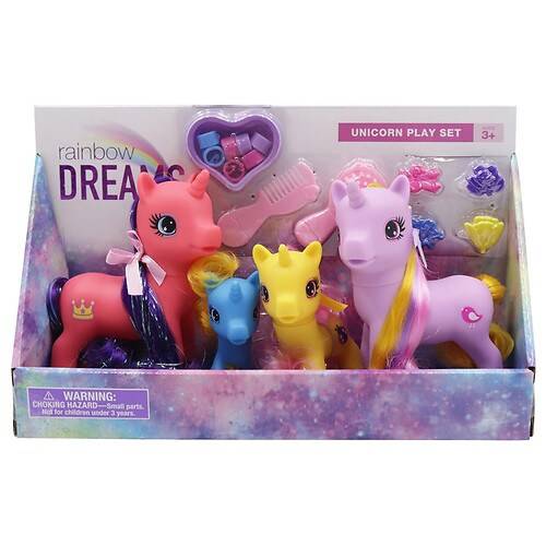 Rainbow Dreams Pony Lands Pink and Yellow Set - 1.0 ea