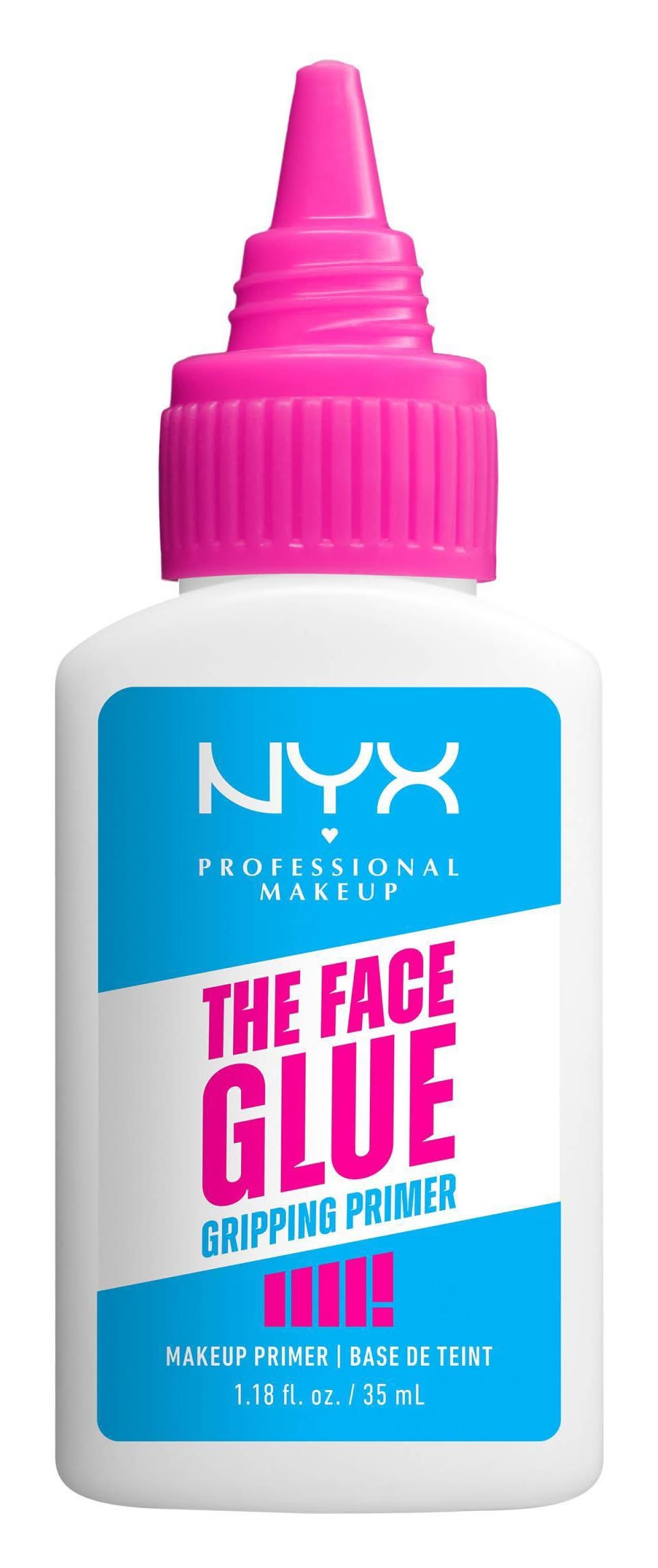 NYX Professional Makeup The Face Glue Gripping Primer, Clear (1.18 fl oz)